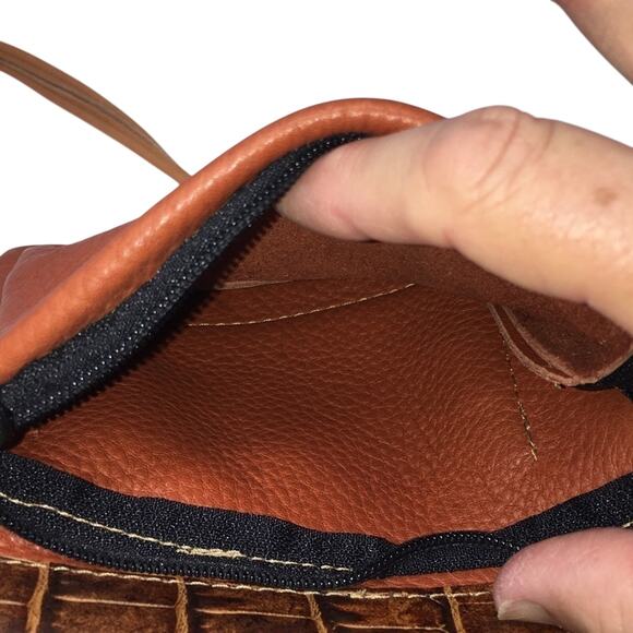 Abbie Caplin Brown Leather Crossbody Bag - Picture 12 of 14